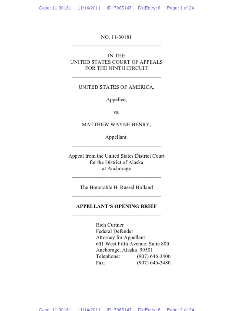 11-30181 Appellant Opening Brief | PDF | Second Amendment To The United ...