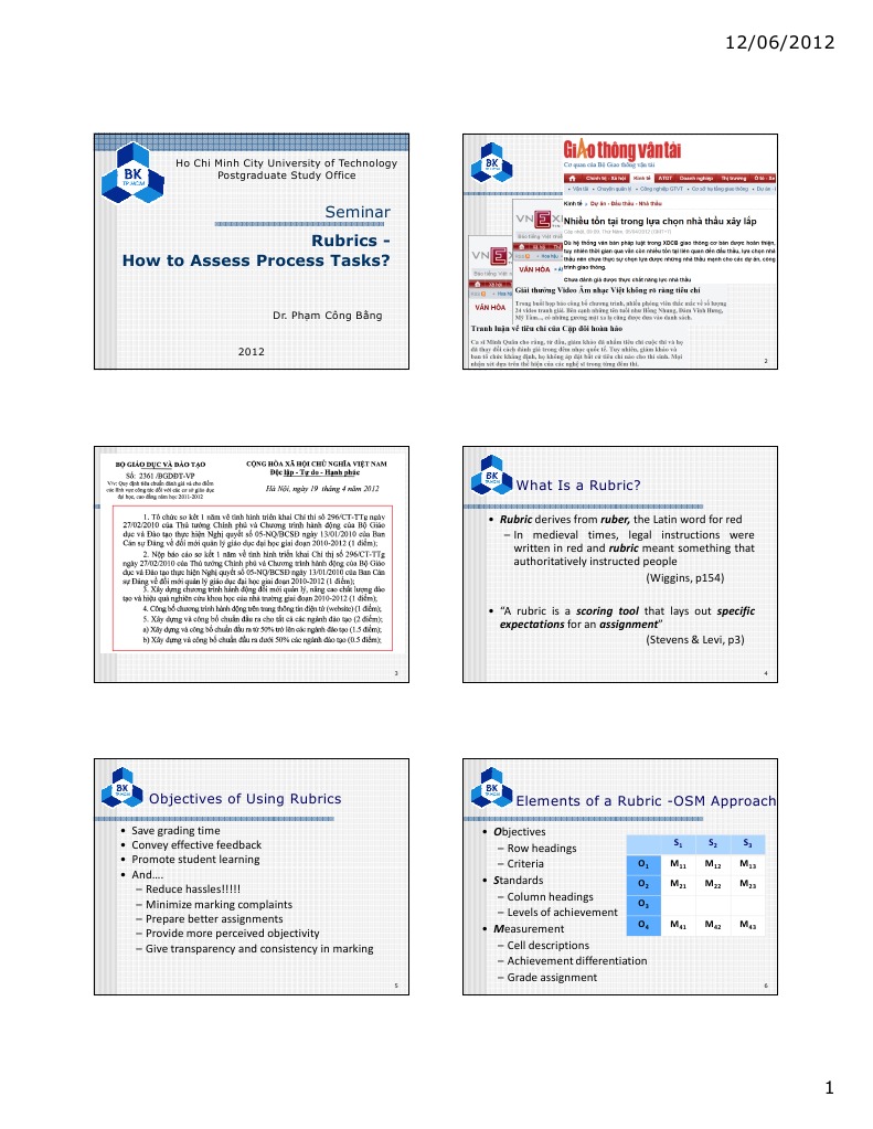 Effective Rubrics for Assessment | PDF | Rubric (Academic ...