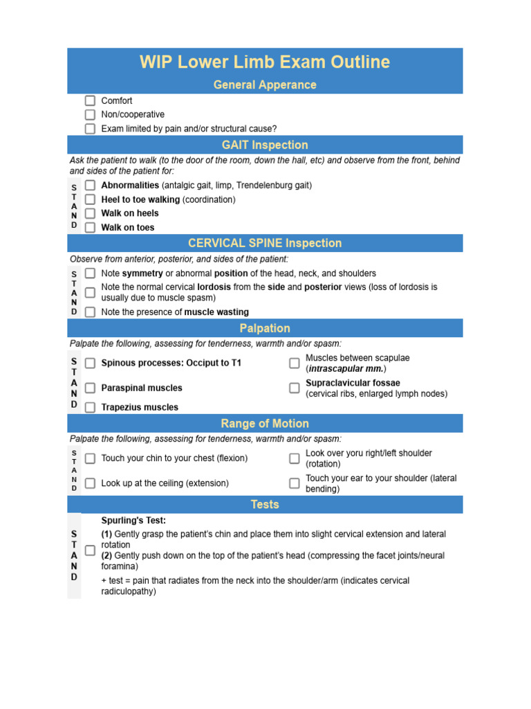 LL Exam Outline | PDF | Anatomical Terms Of Motion | Foot