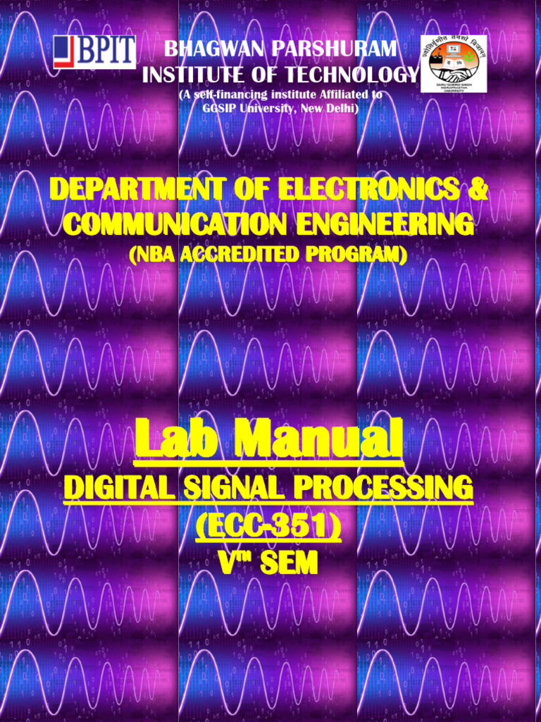 DSP Lab Manual | PDF | Matlab | Discrete Fourier Transform