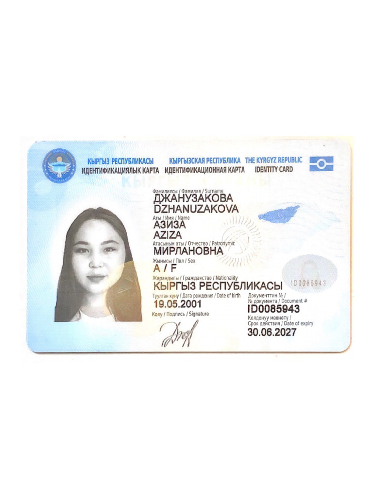 Identity Card 2 | PDF