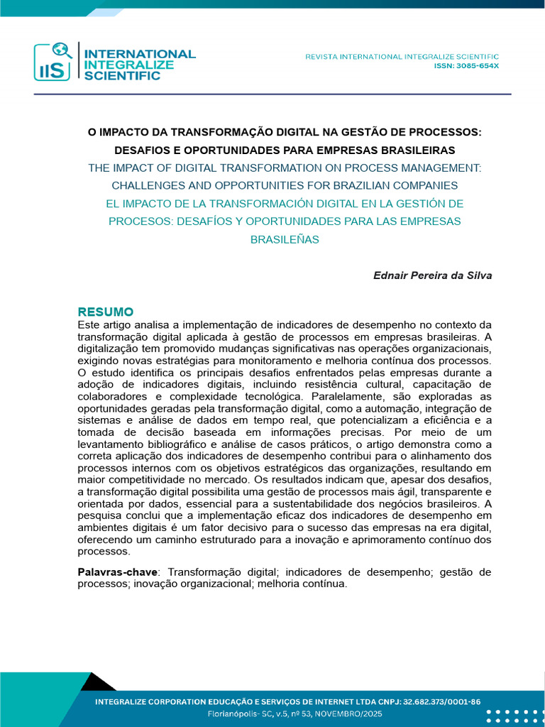 O Impacto Da Transformação Digital Na Gestão de Processos: Desafios E ...