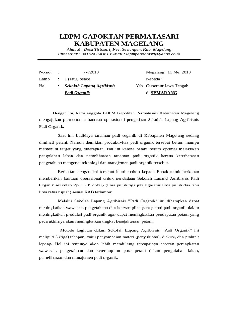 Surat Proposal | PDF