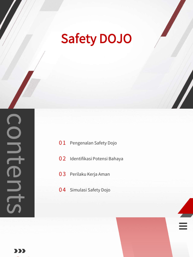 Materi Training - Safety DOJO | PDF