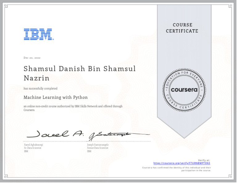Machine Learning With Python | PDF