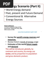 Energy Scenario (Part II)