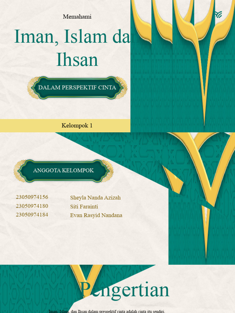 Iman Islam Dan Ihsan Dalam Perspektif Cinta | PDF