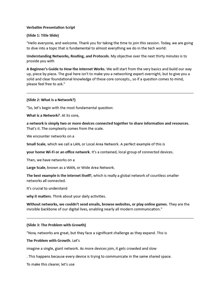 Bhavyaas Talking Script | PDF | File Transfer Protocol | Router (Computing)