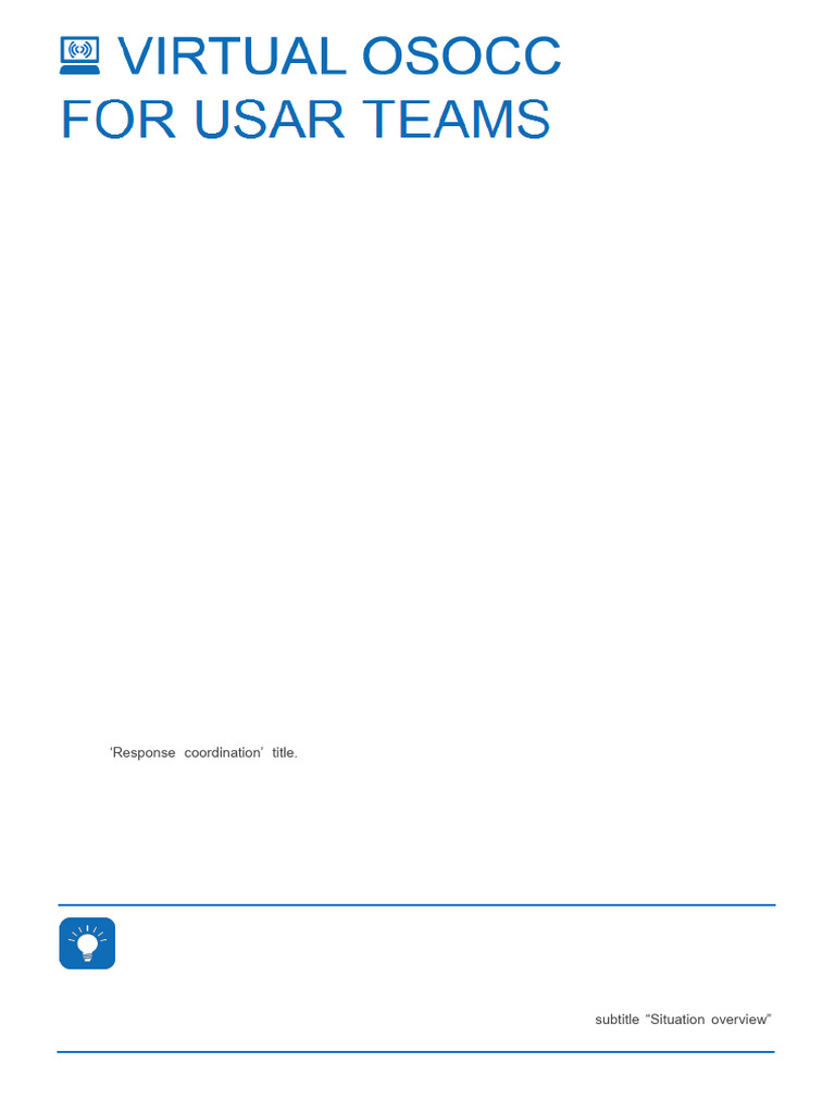 Manual Virtual-OSOCC para USAR | PDF