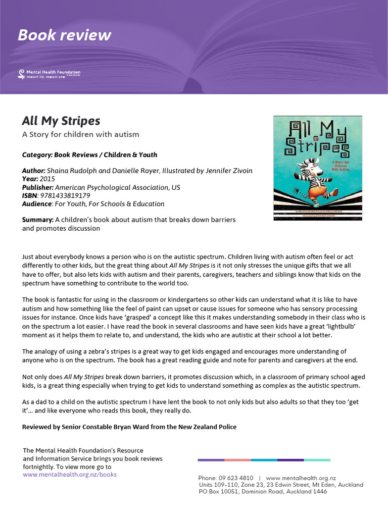 All My Stripes | PDF | Autism | Psychology