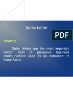 Sales Letter