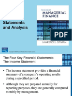 Financial Statements and Analysis