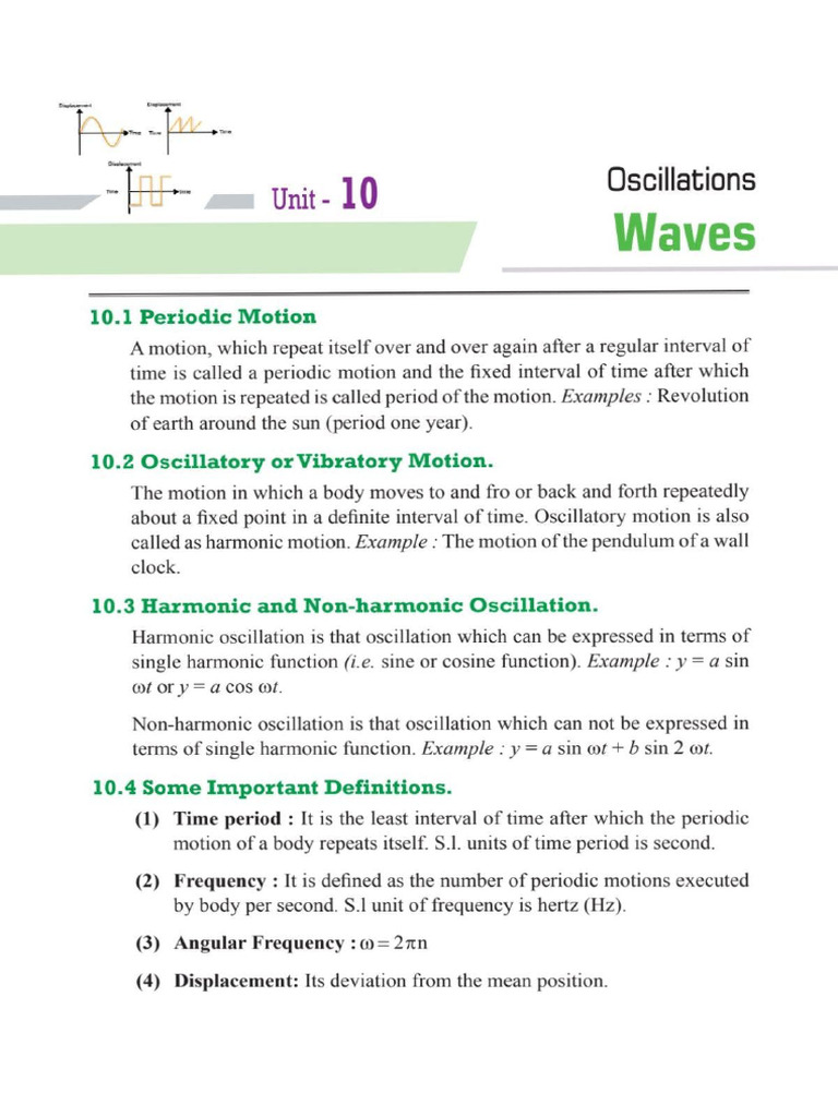 11 Oscillations and Waves | PDF