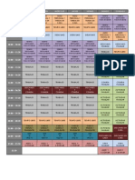 Ejemplo de Horario de Actividades Semanal