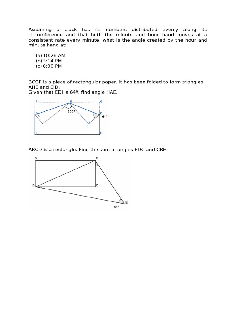 Angles (Challenging) | PDF