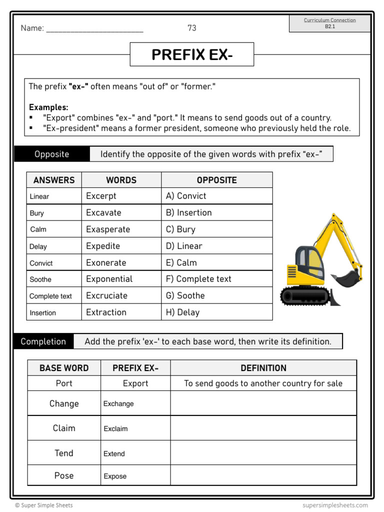 T2+Week+1+Prefix+Ex +Types+of+Sentences+and+Nouns | PDF | Subject ...