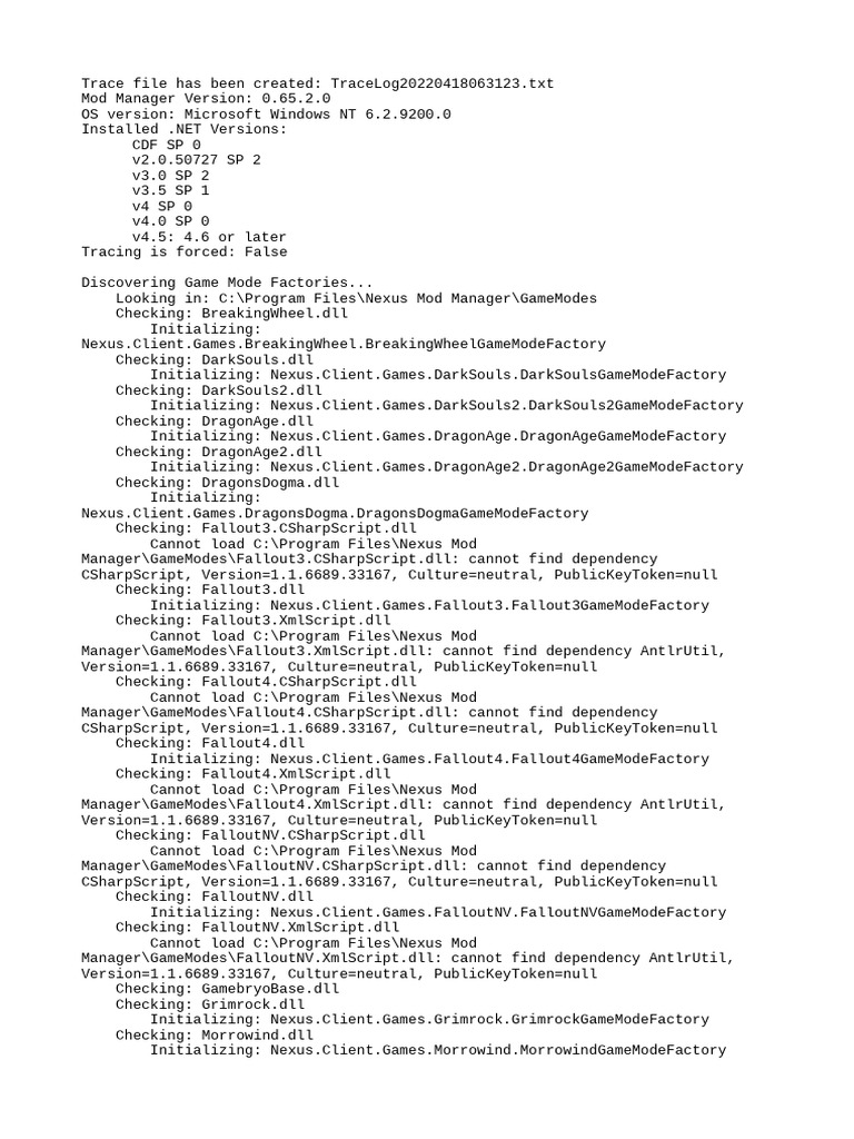 Trace Log 20220418063123 | PDF