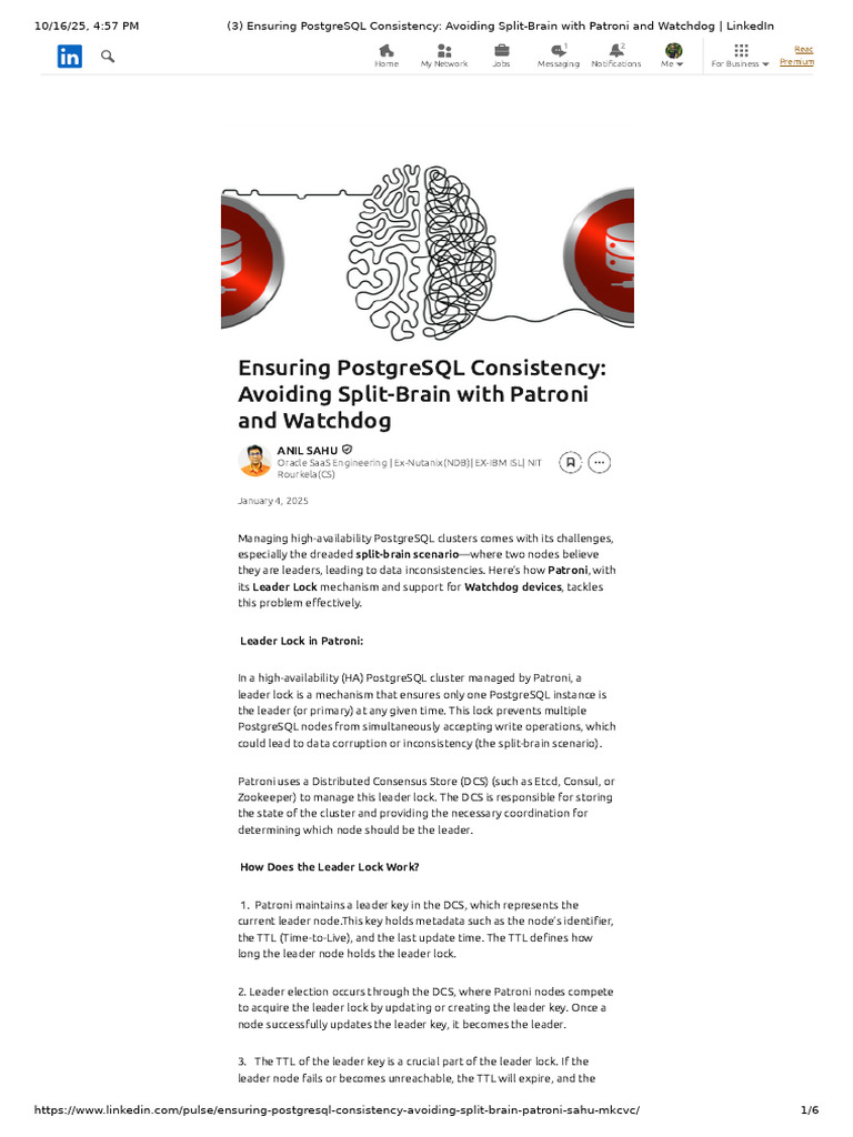 Watchdog LinkedIn | PDF | Postgre Sql | Computing