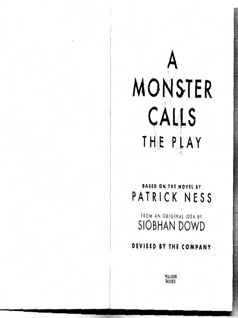 A Monster Calls Script | PDF