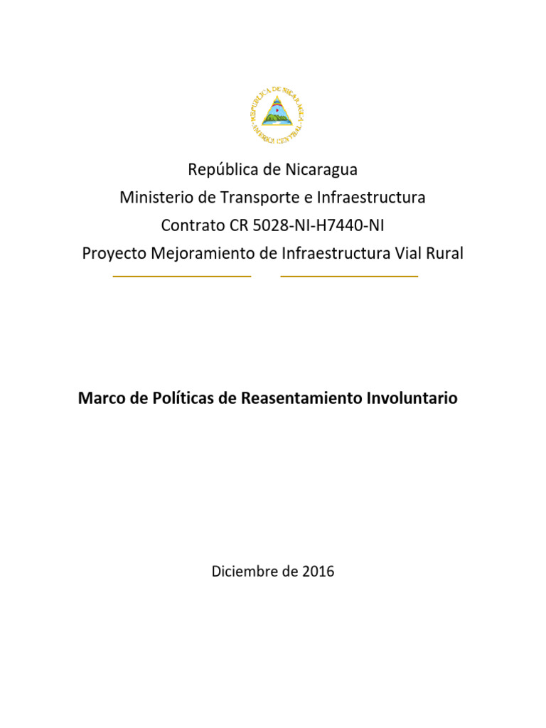 MPRI Mejoramiento de Infraestructura Vial Rural | PDF | Propiedad | La ...