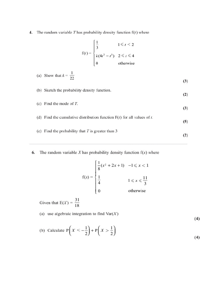 2020 &2021 Unit 4 QP | PDF