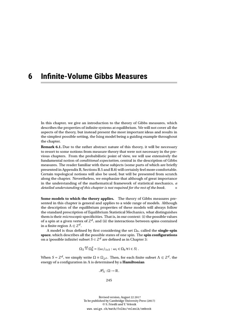 Infinite-Volume Measures | PDF | Set (Mathematics) | Measure (Mathematics)