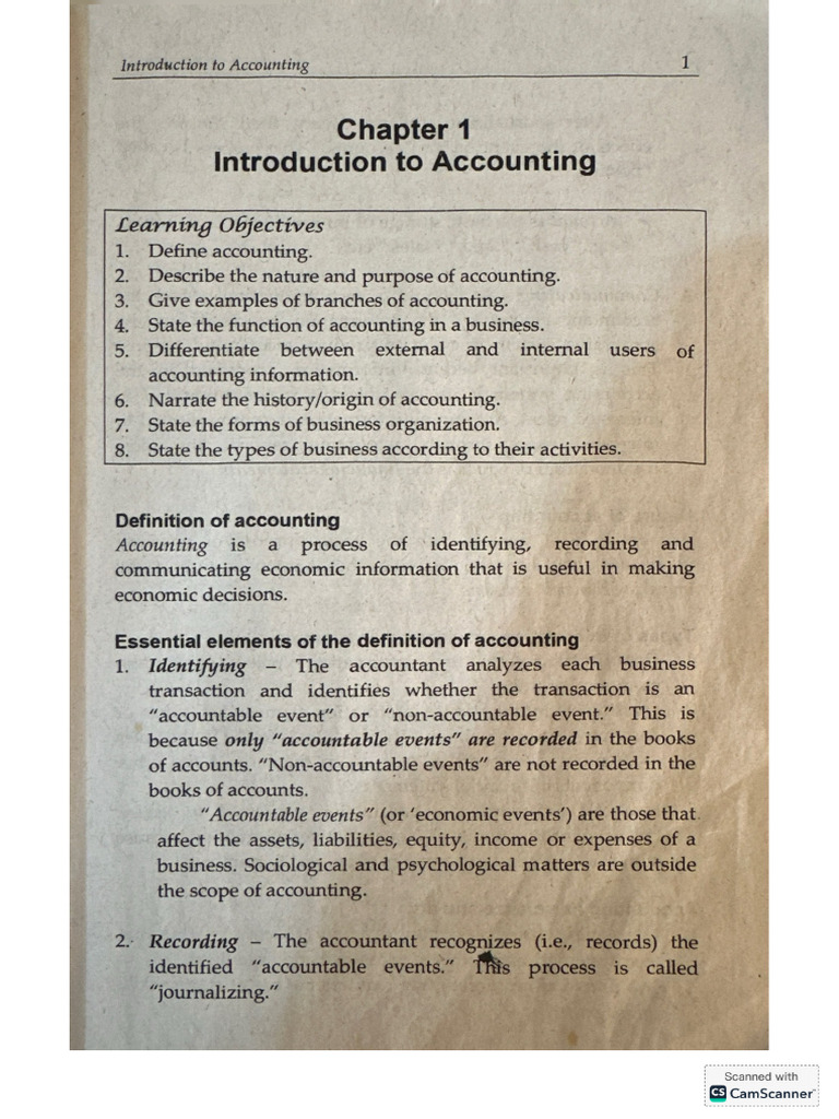 Introduction To Accounting 0 | PDF