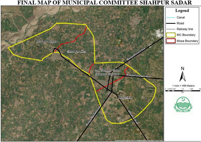 Final Map of Municipal Committee Shahpur Sadar | PDF | Information ...