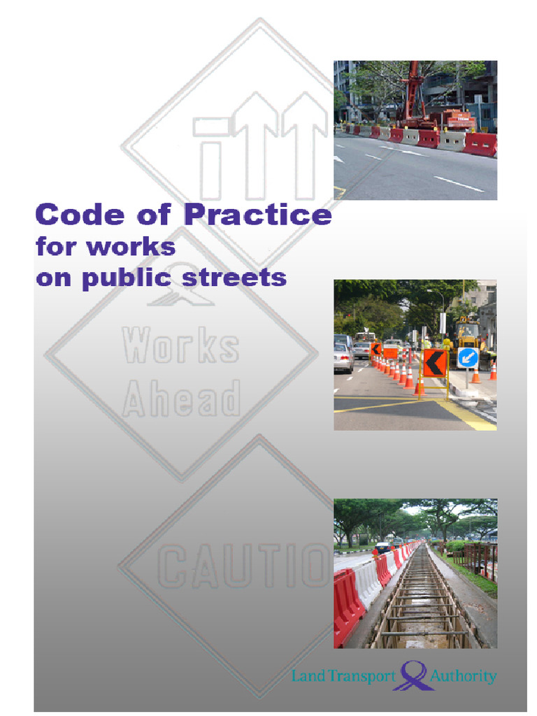 LTA-COP - For - Works - On - Public Streets - Aug 2014 - R8 | PDF ...