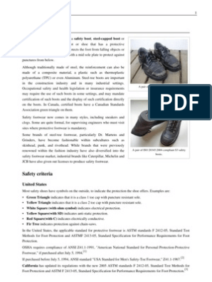 Firefighters Footwear | | 2004 20345 PDF en | Iso Foot