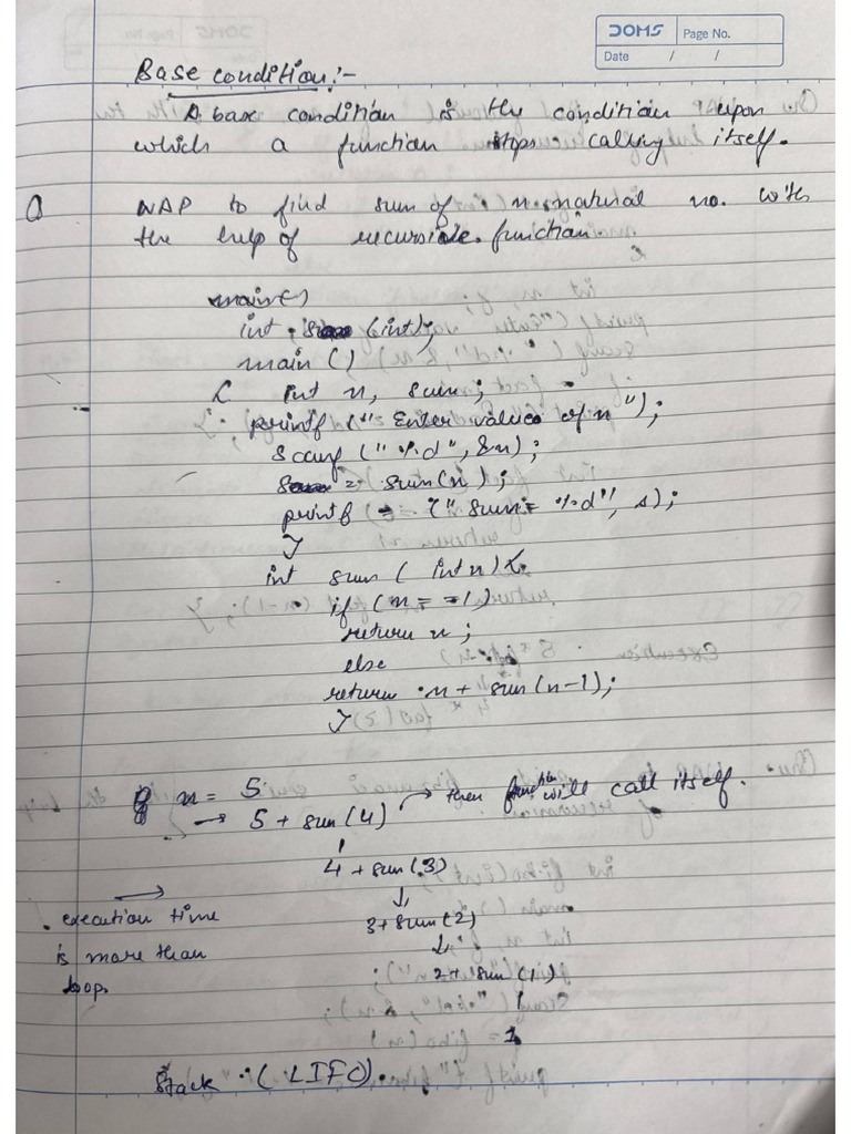 C Notes From Array | PDF