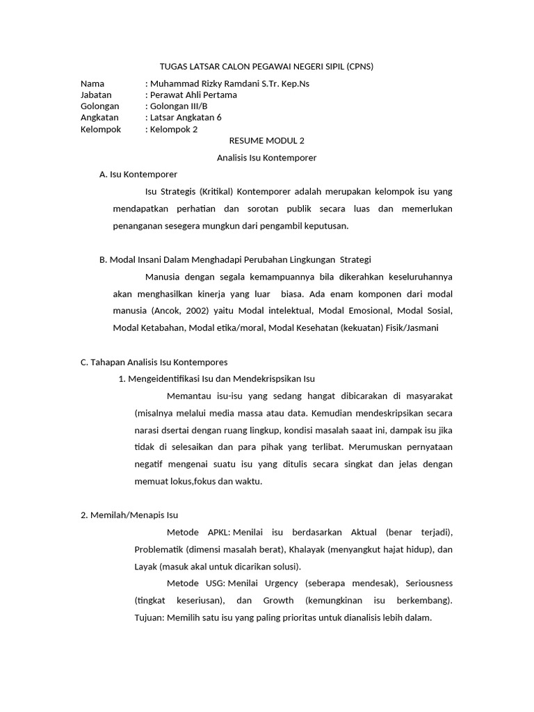 Resume Modul 2 | PDF