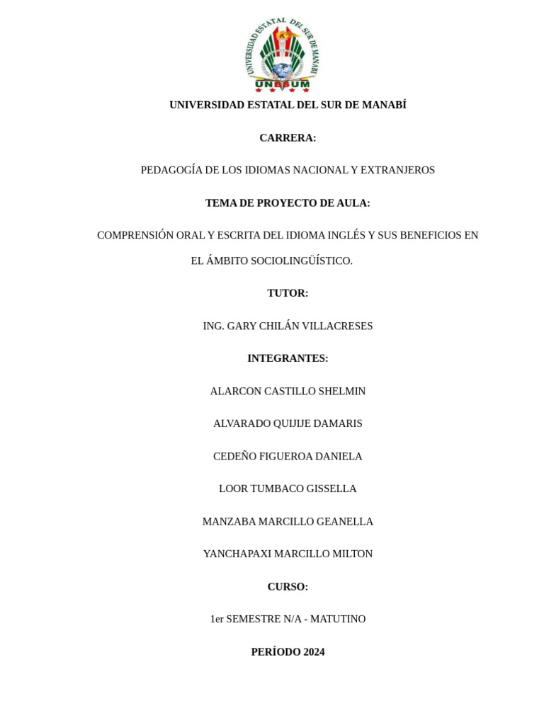 Proyecto de Aula 2929 | PDF | Aprendizaje | Enseñando