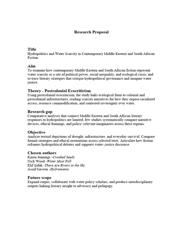 Research Proposal | PDF