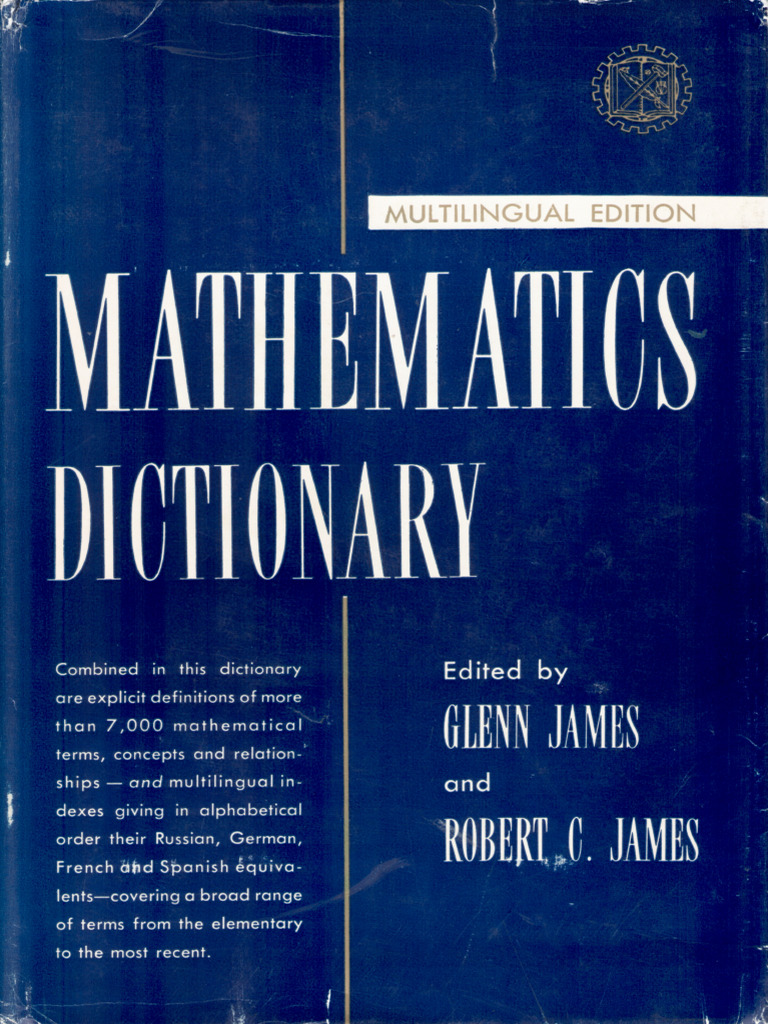 James G-Mathematics Dictionary Multiling | PDF