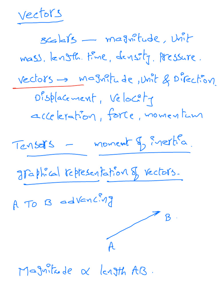 Vectors | PDF | Euclidean Vector | Scalar (Mathematics)