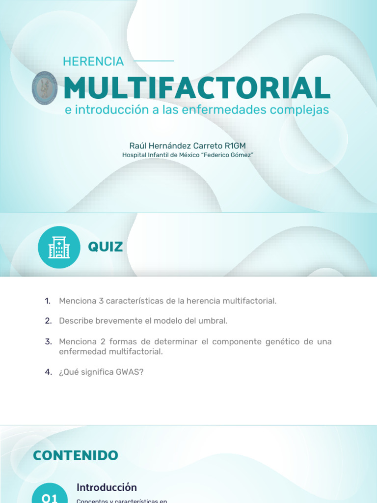 Herencia Multifactorial | PDF | Enlace Genético | Lugar cuantitativo