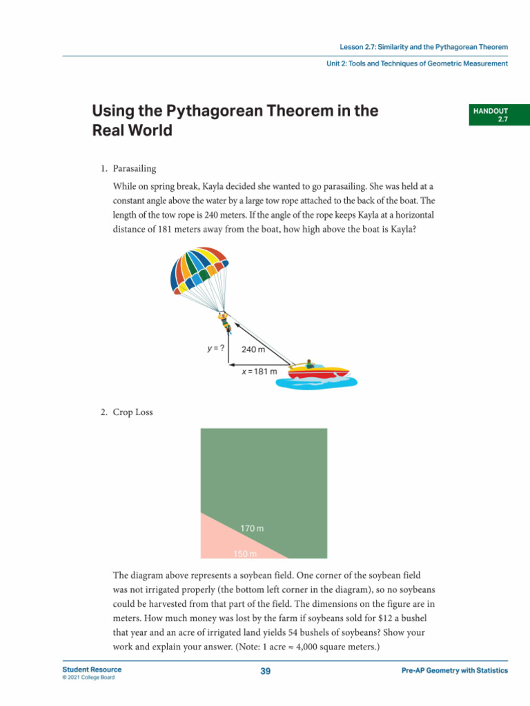 Pre-AP Geometry Term 2 Handout | PDF | Coordinate System | Symmetry