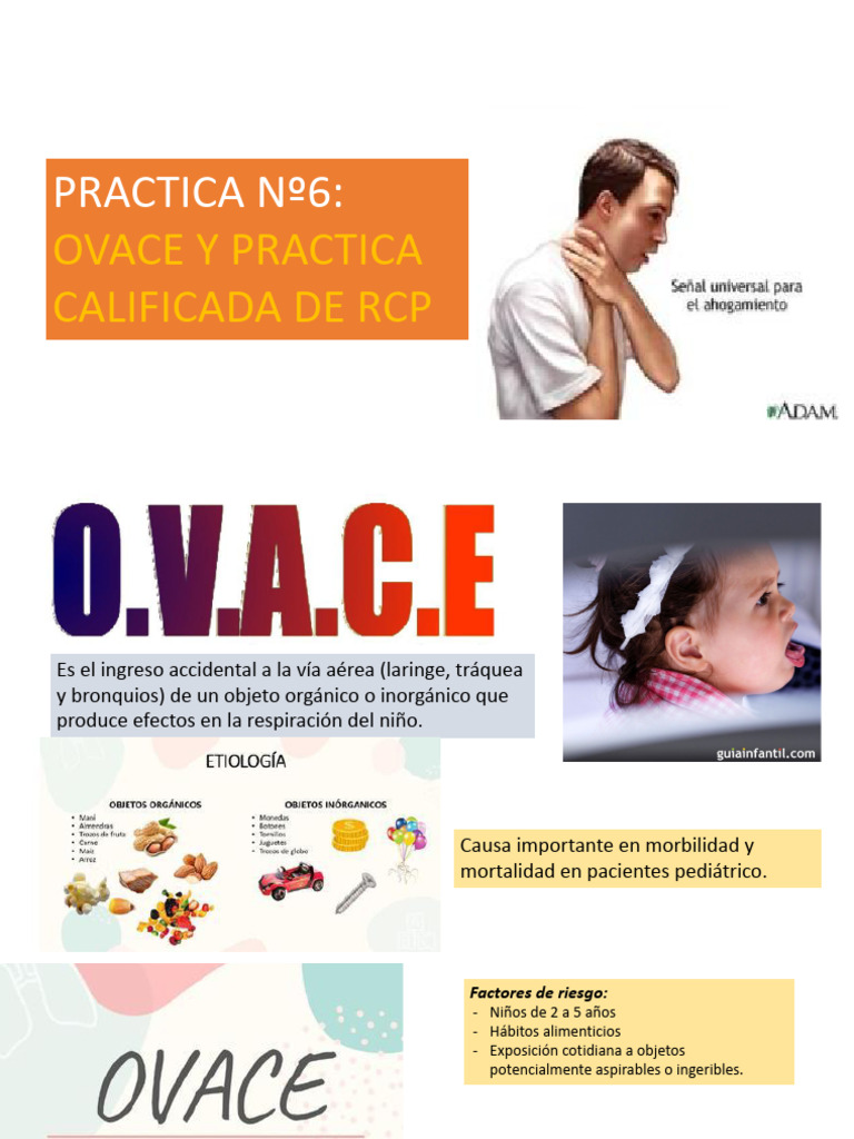 Practica 6.ovace | PDF | Medicina CLINICA | Primeros auxilios