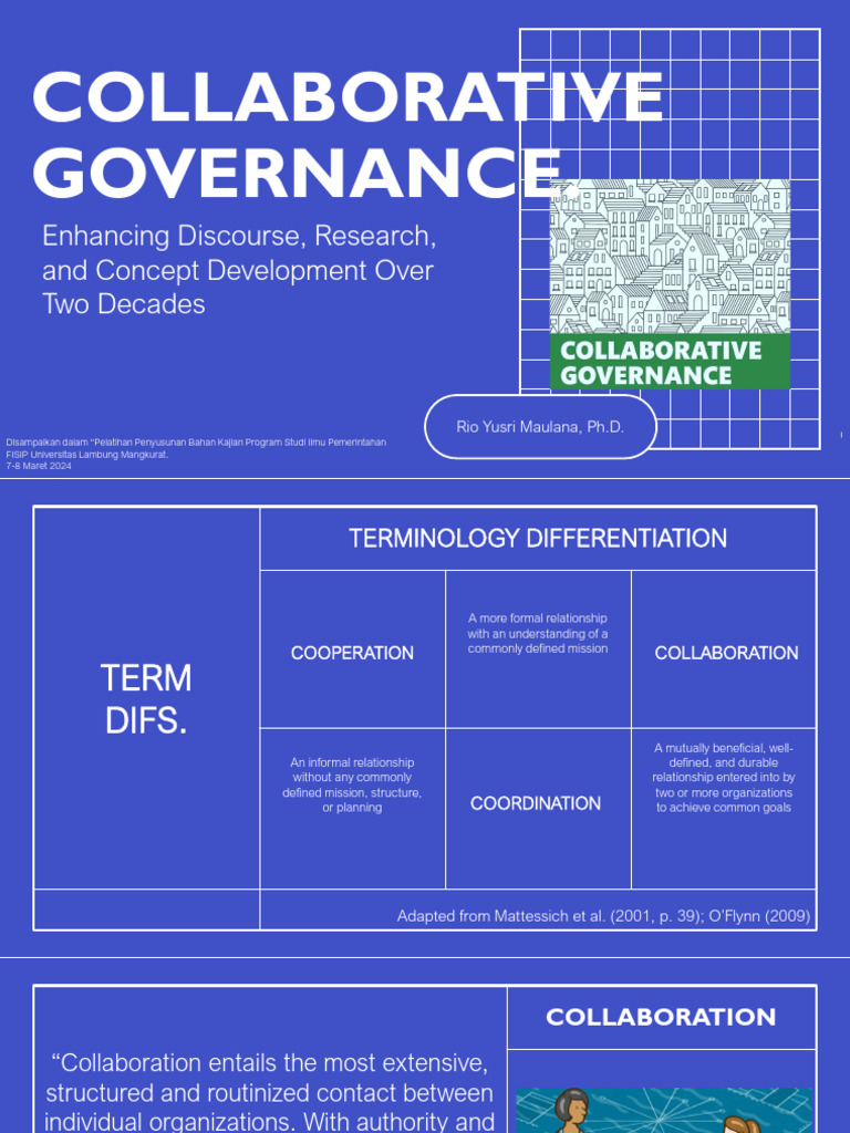 COllaborative Governance IP FISIP ULM 2024 | PDF | Governance ...