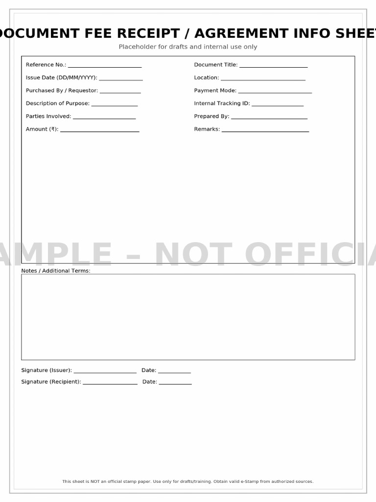 Neutral Agreement Info Sheet SAMPLE | PDF