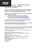 Third-Person POV in Academic Writing | PDF | Narration | Gender