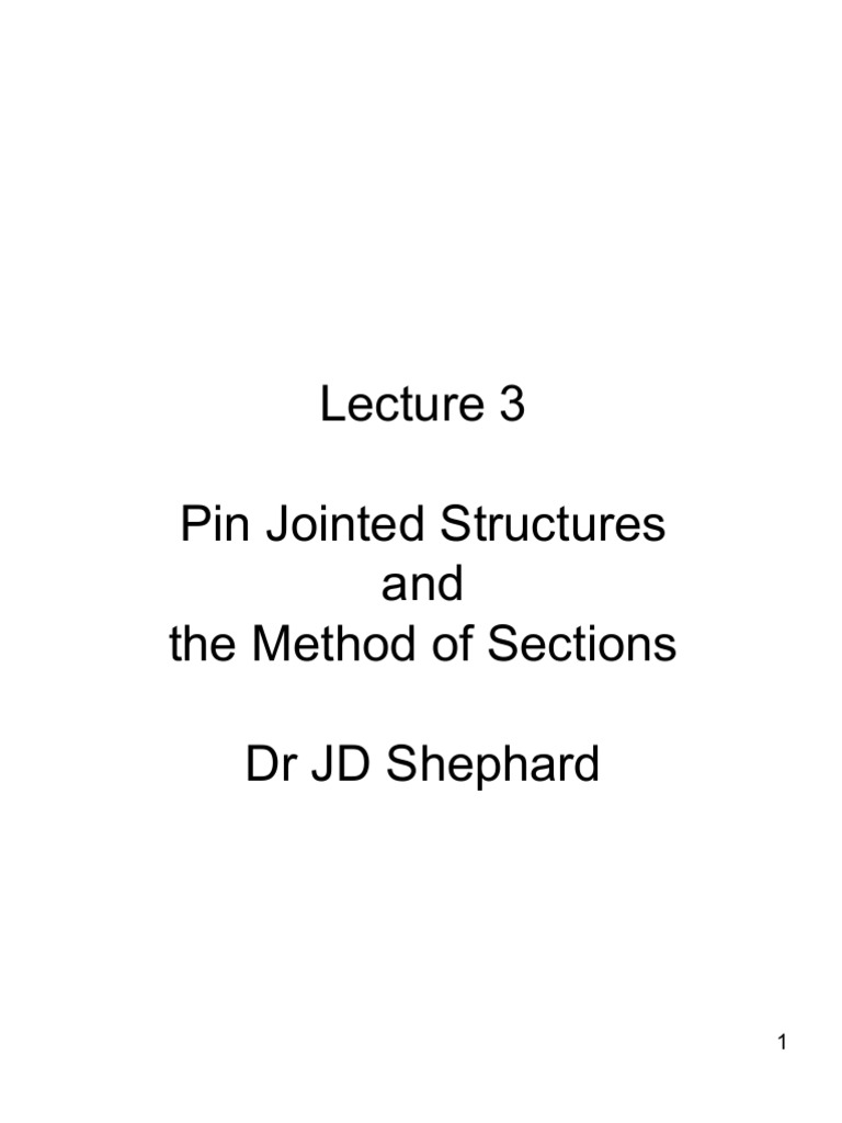 3.1+Method+of+Sections+Analysis+Slides Merged | PDF | Force | Truss