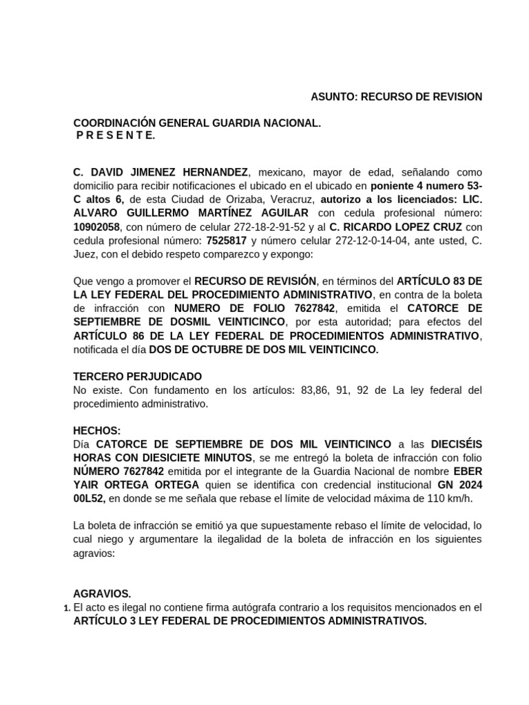 Recurso de Revision | PDF | Justicia | Crimen y violencia