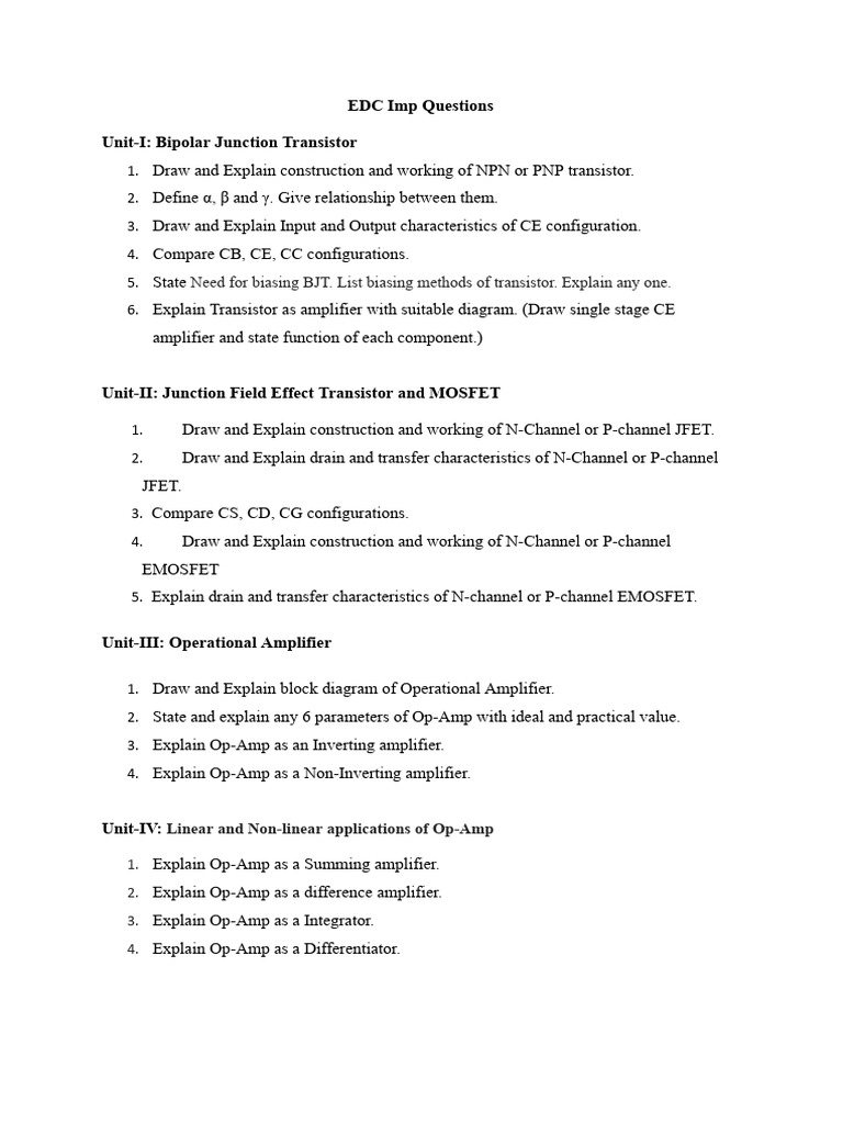 IMP Questions | PDF