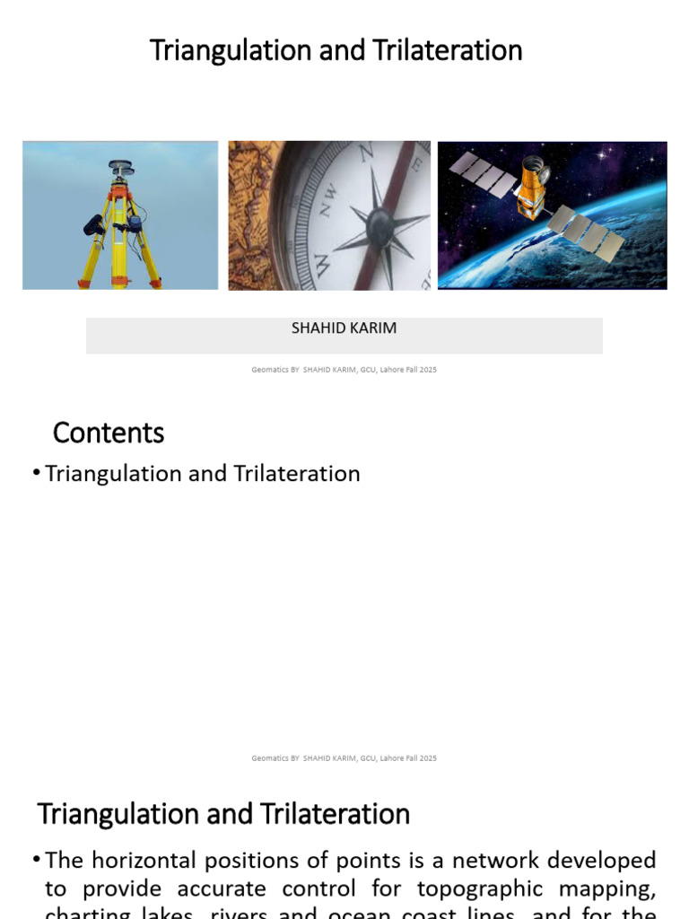 Introduction To Triangulation and Trilateration | PDF | Surveying ...