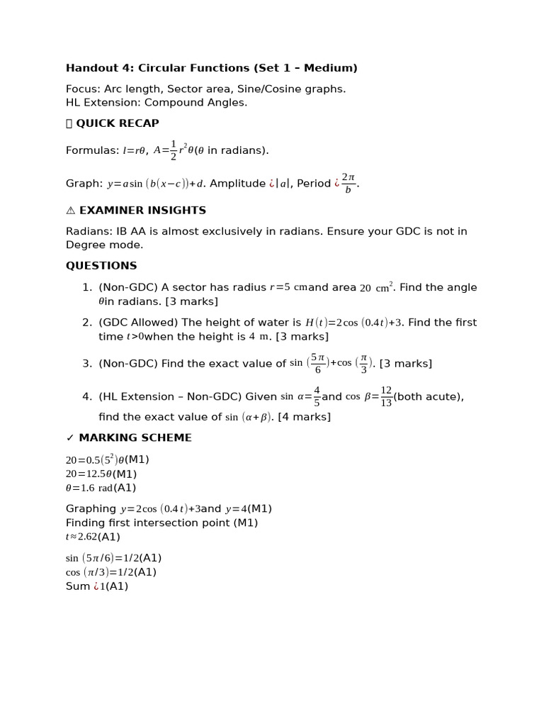 Handout 4 | PDF