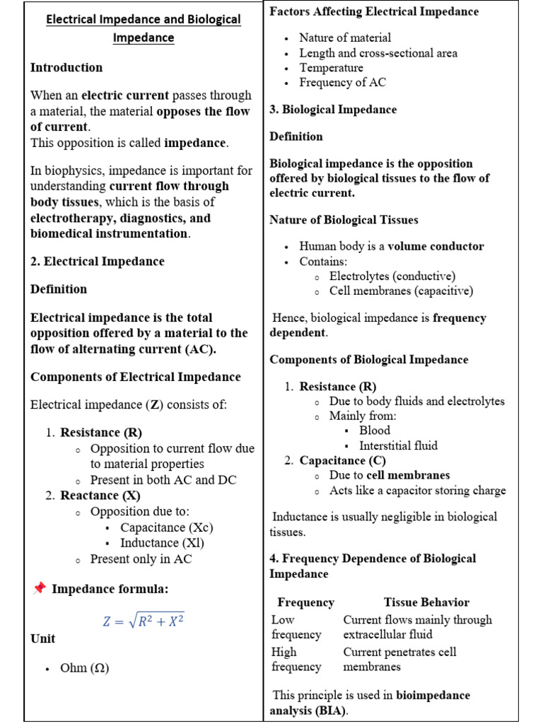 Biophysics 111 | PDF | Electrical Impedance | Capacitor