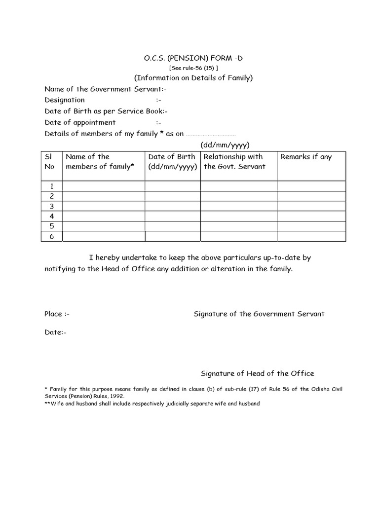 Option Form | PDF | Pension | Retirement