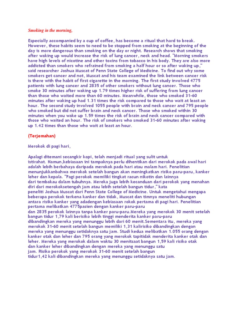 Smoking | PDF